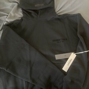 Essentials Black Turtleneck Men's Jacket